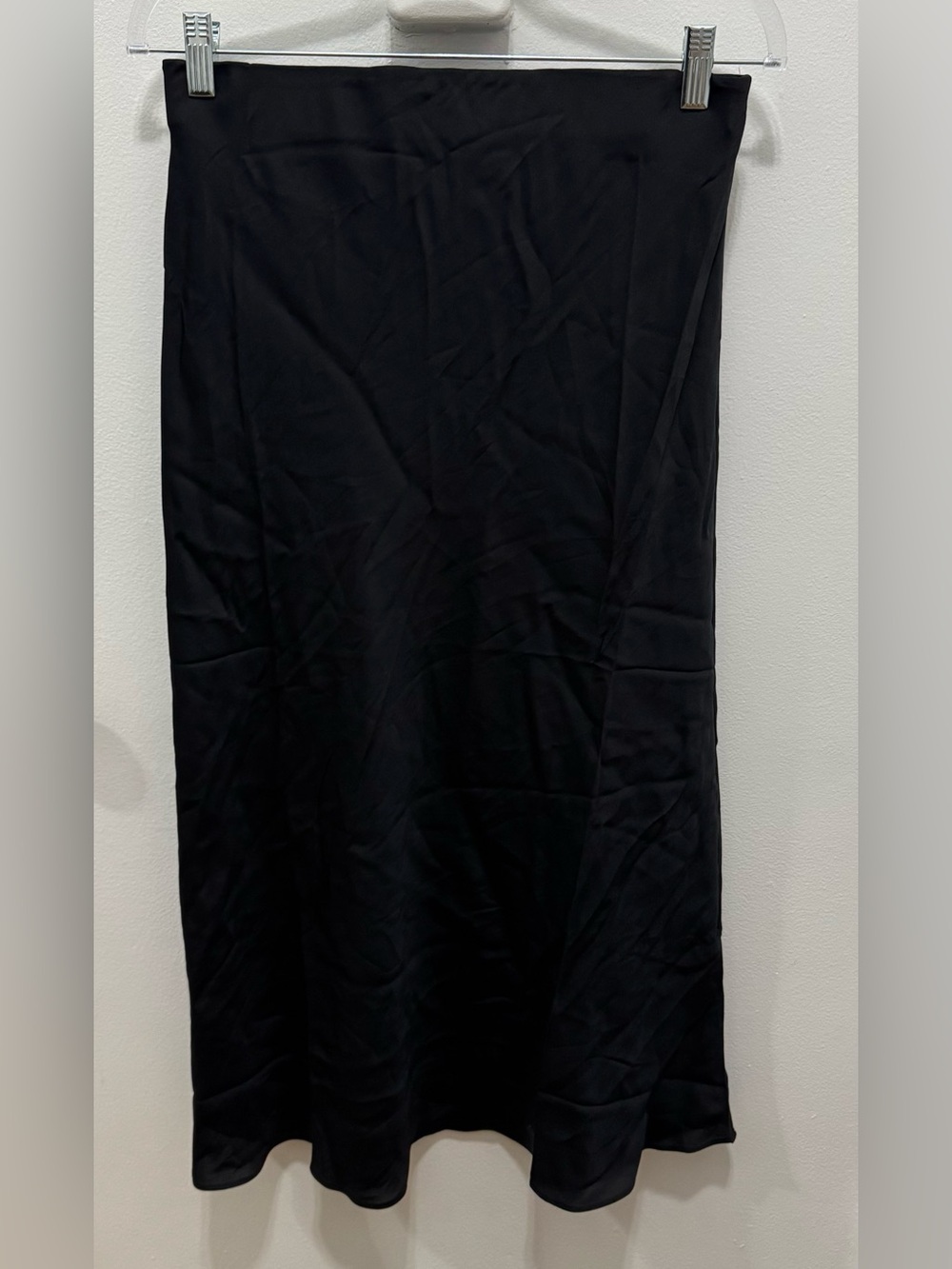 QUINCE WASHABLE STRETCH SILK MATERNITY SKIRT